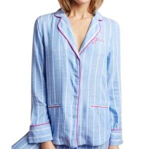 Anthropologie Floreat Embroidered Sleep Shirt Womens Small
